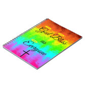 「神様が皆さんを祝福」レインボースパイラルノート ノートブック (左側)