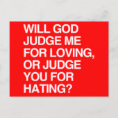 神様が私を愛と判断して下さい ポストカード (正面)