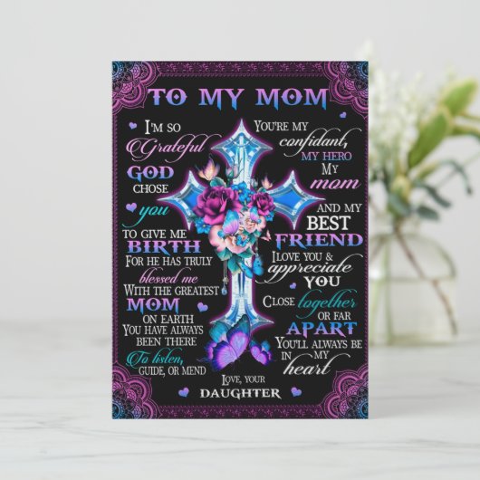 神様が私を産んでくれたことに感謝 - ママへ シーズンカード (スタンド正面)