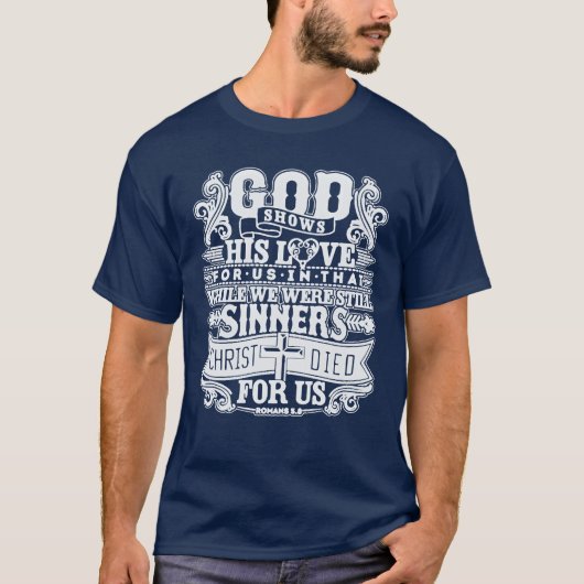 神様が面白い Tシャツ (正面)