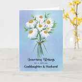 神様と夫結婚の命日 カード (黄色い花)