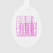 神様のお母さんへの愛しい言葉 オーナメント (裏面)