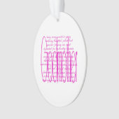 神様のお母さんへの愛しい言葉 オーナメント (正面)