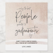 神様のベビーのお知頼らせ ワインラベル (シングルラベル)