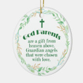 神様の両親 – 天国からの贈り物 セラミックオーナメント (左)