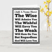 神様の愛は誰にとっても カード (黄色い花)