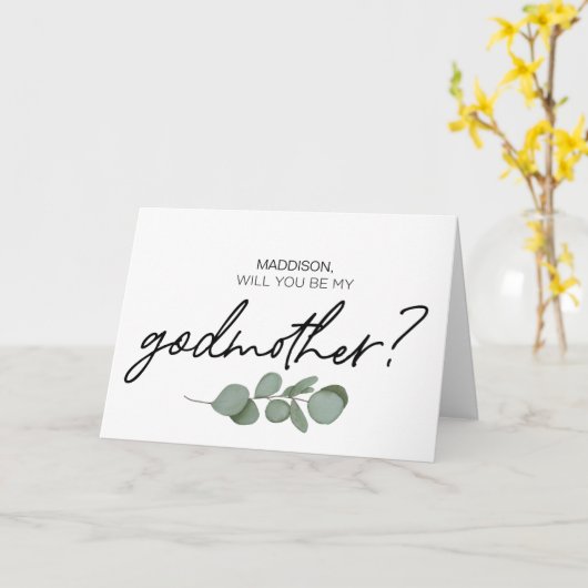 神様の母の申し出で私の神様の両親になろう カード (黄色い花)