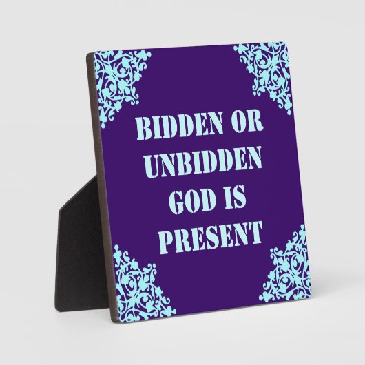 神様は現在の額 フォトプラーク (正面)