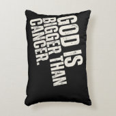 神様は癌よりも偉大です | 癌ケアパッケージ アクセントクッション (正面(垂直))