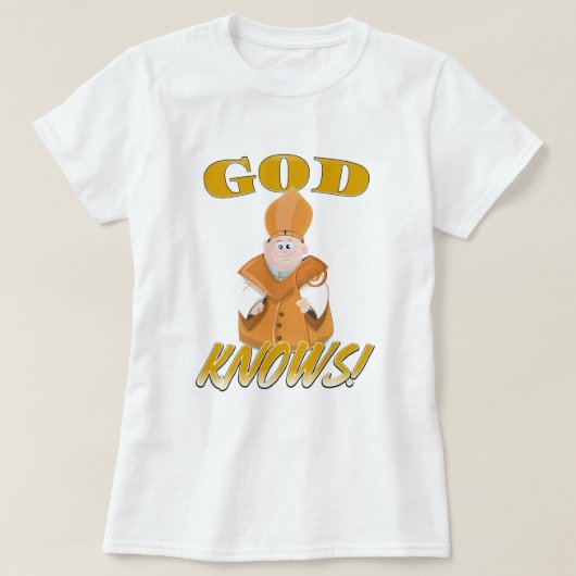神様は知っている! Tシャツ (デザイン正面)