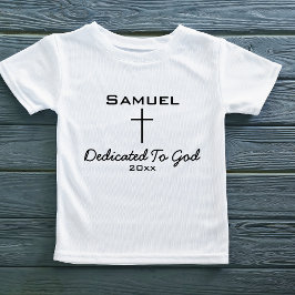 神様へ捧げる子どもの名前 | 十字架 トドラーTシャツ