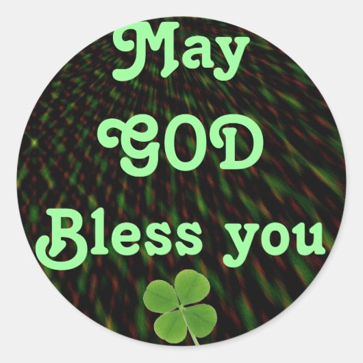 神様ステッカーをありがとう ラウンドシール (正面)