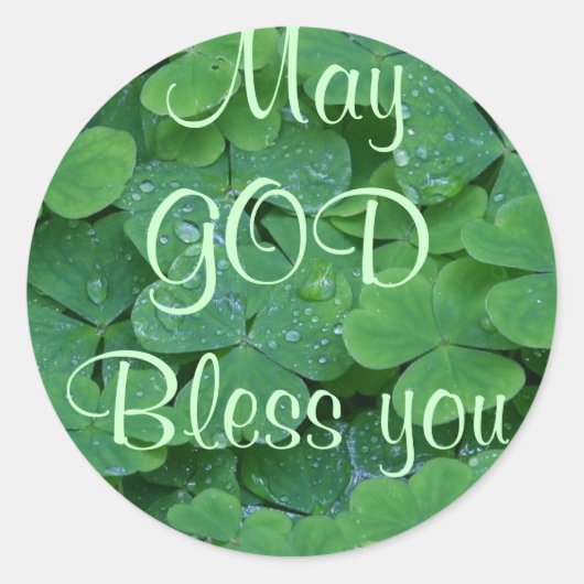 神様ステッカーをありがとう ラウンドシール (正面)