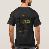神様助けてゼロ！この一件で。フロントのクレストバック Tシャツ (裏面)