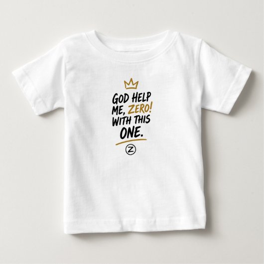 神様助けて！ゼロ！ベビー ファインジャージーTシャツ ベビーTシャツ (正面)