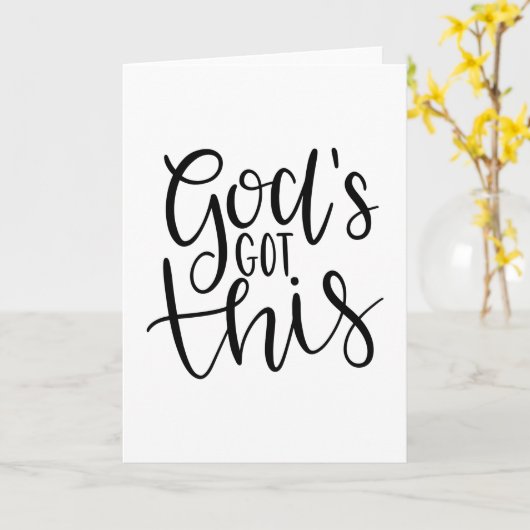 神様得の カード (黄色い花)