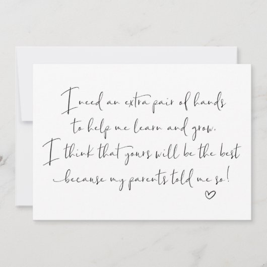 神様頼の神様の願い可愛い カード (正面)