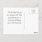 神様、私に真実を見せてください。私に本当の声を聞かせてください（花） ポストカード (裏面)