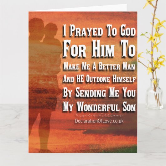 神様、私をいい人にしてください カード (黄色い花)