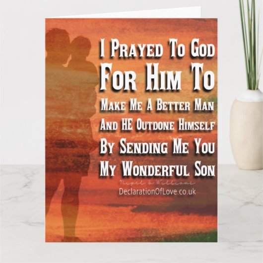 神様、私をいい男にしてください カード (正面)