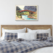 神橋，聖橋，吉田博，ウッドカット キャンバスプリント (インサイチュ (寝室))
