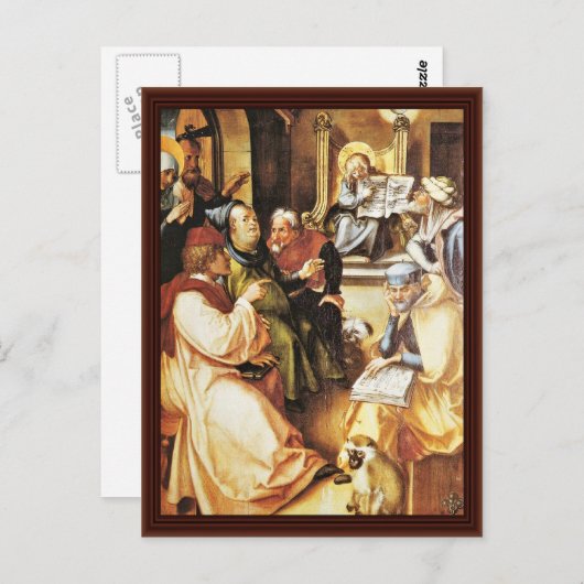 神殿にいる12歳のイエス ポストカード (正面/裏面)