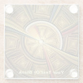 神殿のドームの下 ガラスコースター (裏面)