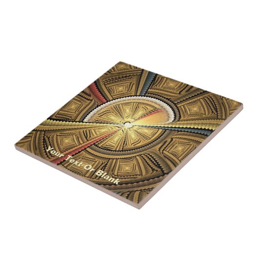 神殿のドームの下 タイル (側面)