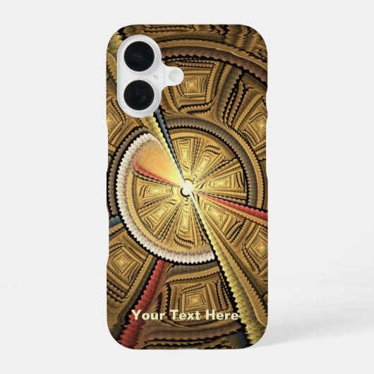 神殿のドームの下 iPhone 16ケース (裏面)