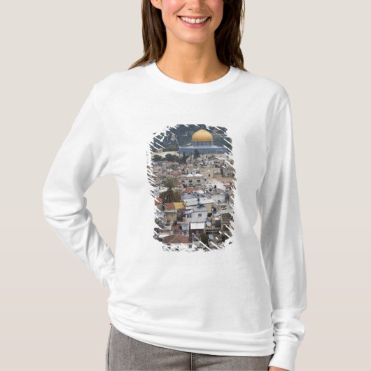 神殿の丘と岩のドーム Tシャツ (正面)