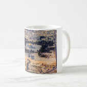 神殿の丘石の古い都市エルサレムのドーム コーヒーマグカップ (正面右)