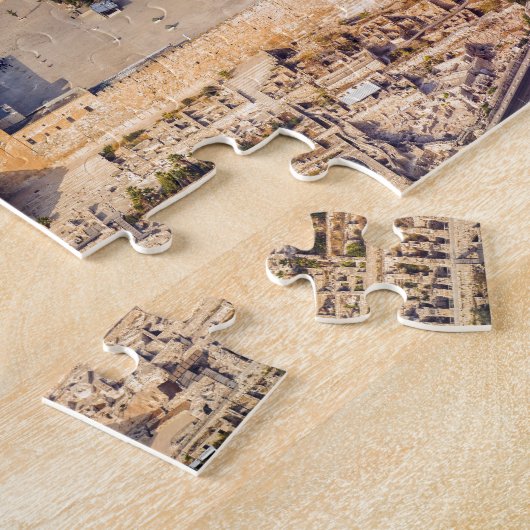 神殿の丘石の古い都市エルサレムのドーム ジグソーパズル (側面)