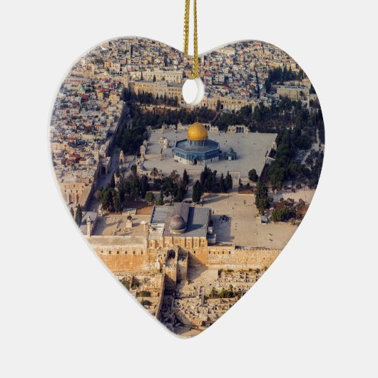 神殿の丘石の古い都市エルサレムのドーム セラミックオーナメント (右)