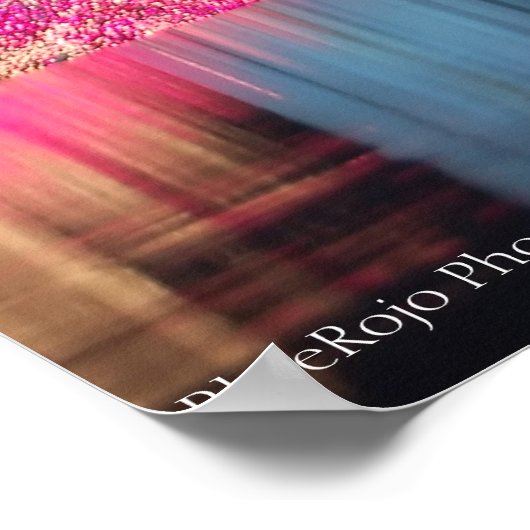 神殿の反射 ポスター (角)