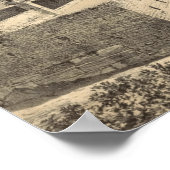 神殿の山とエルサレムのオリーブ山 ポスター (角)