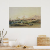 神殿の廃墟とナイルの谷 ポスター (キッチン)