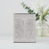 「神殿」の彫刻石 ポストカード (スタンド正面)