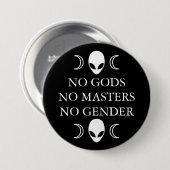 神無しマスター無し性ボタン無し 缶バッジ (正面&裏面)