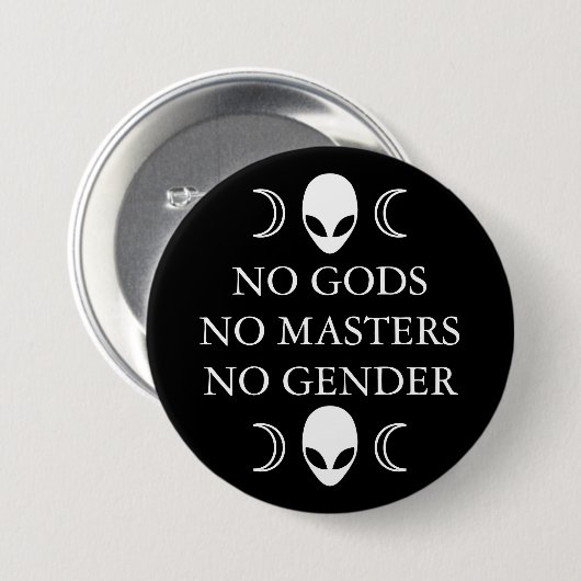 神無しマスター無し性ボタン無し 缶バッジ (正面&裏面)