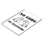 神無し、マスター無し-無神論及び無秩序(黒) ノートブック (左側)