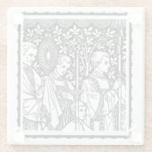 神父と聖餐式の最も神聖な修道院 ガラスコースター (裏面)