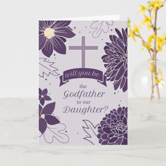 神父による娘はっきりした梅植物願い カード (黄色い花)