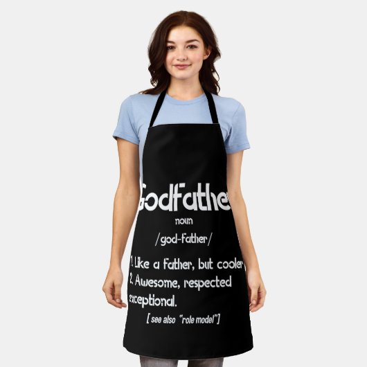 神父の定義の父の日 エプロン (着用した状態)