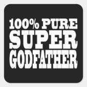 神父の贈り物：100%純粋な神すごい父 スクエアシール (正面)