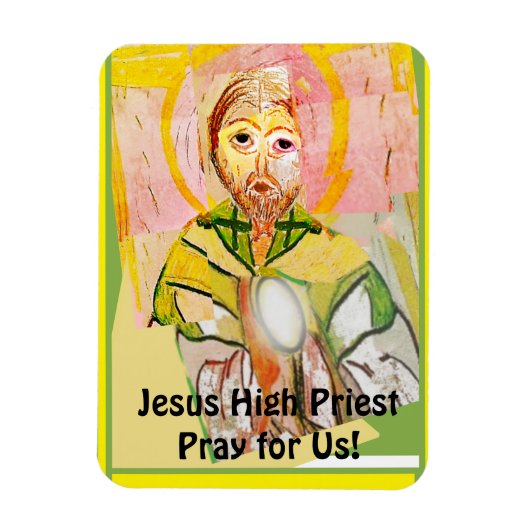 神父カードのイエス・キリスト マグネット (縦)