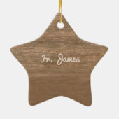 神父12回叙勲記念日バラと念珠 セラミックオーナメント (裏面)