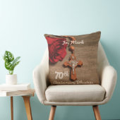 神父70周年記念バラとロザリオ クッション (椅子)