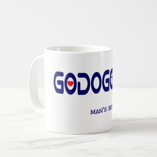 神犬の神のマグ コーヒーマグカップ (正面左)