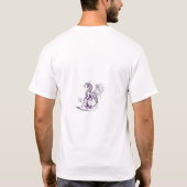 神獣&ドラゴンのアウトラインアート Tシャツ (裏面)
