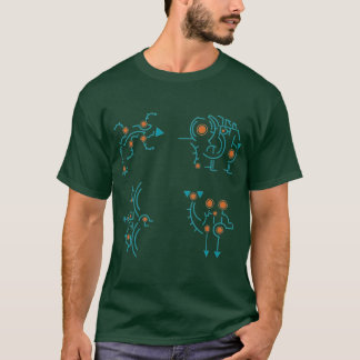 神獣 ブルー フレンド Tシャツ